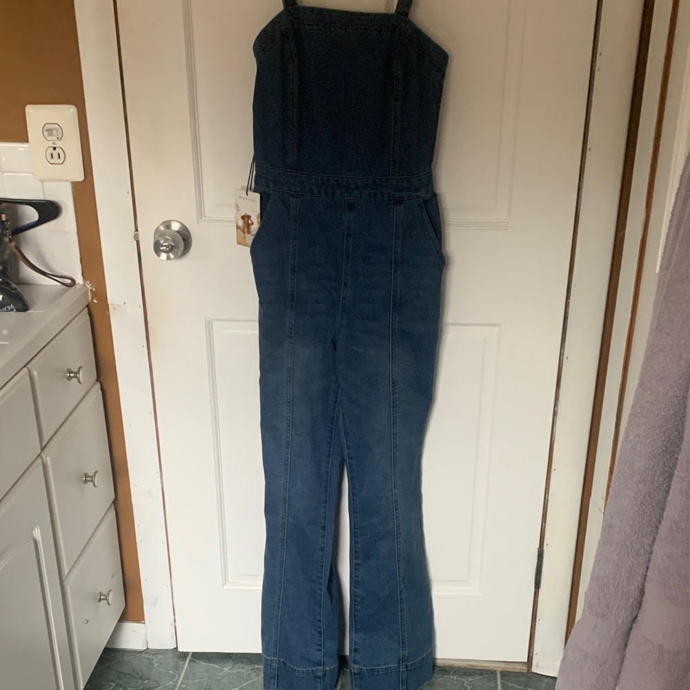 Sincerely Jules Blue Denim Jumpsuit